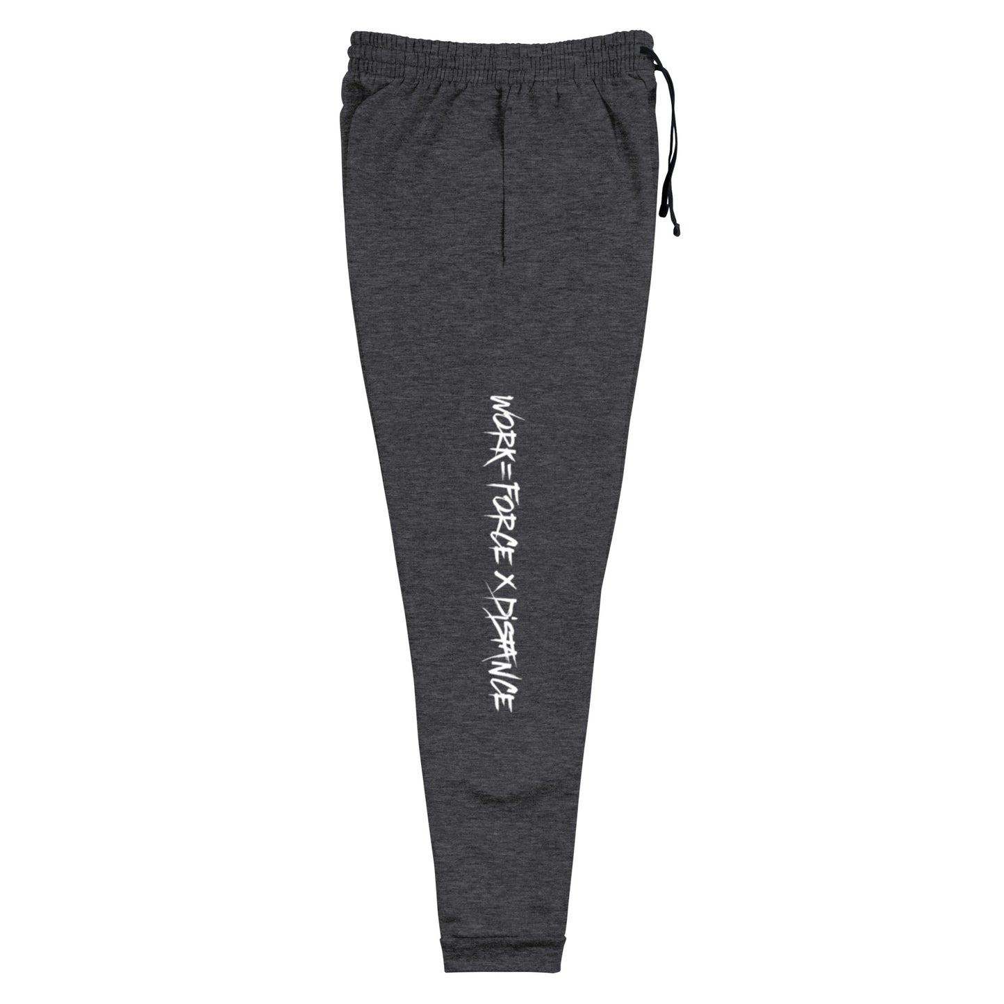 W=FXD White Unisex Black Joggers
