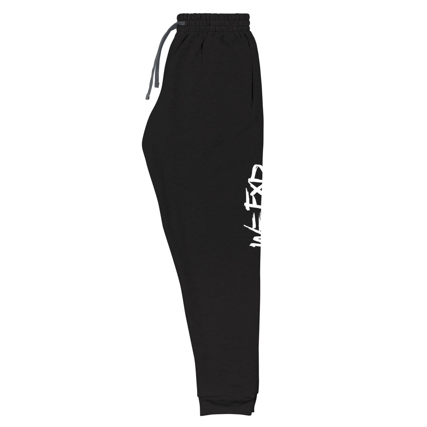 W=FXD White Unisex Black Joggers