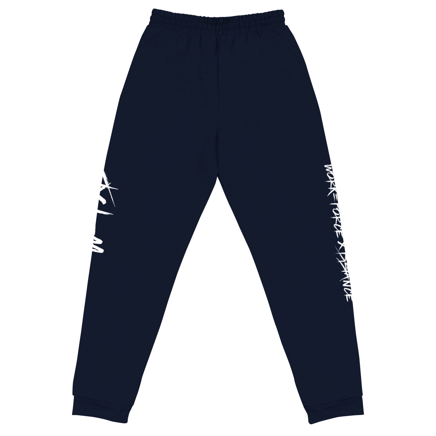 W=FXD White Unisex Black Joggers