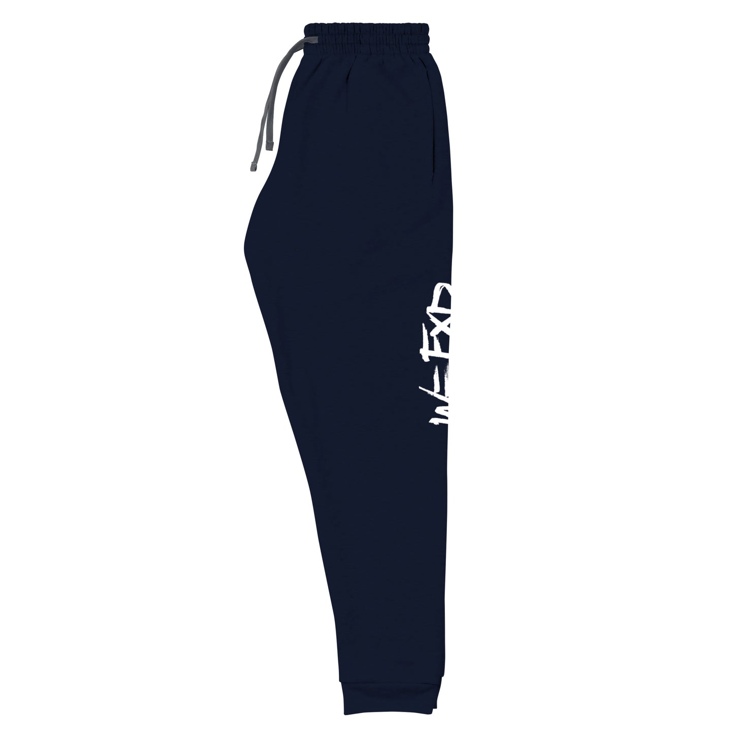 W=FXD White Unisex Black Joggers