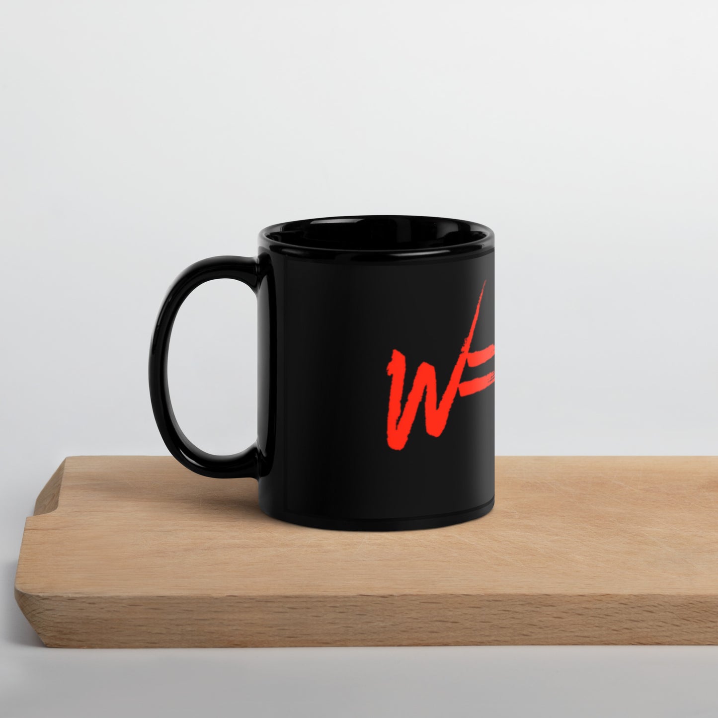 W=FXD Black Glossy Mug