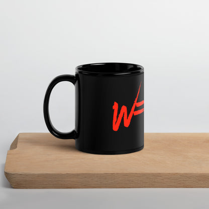 W=FXD Black Glossy Mug