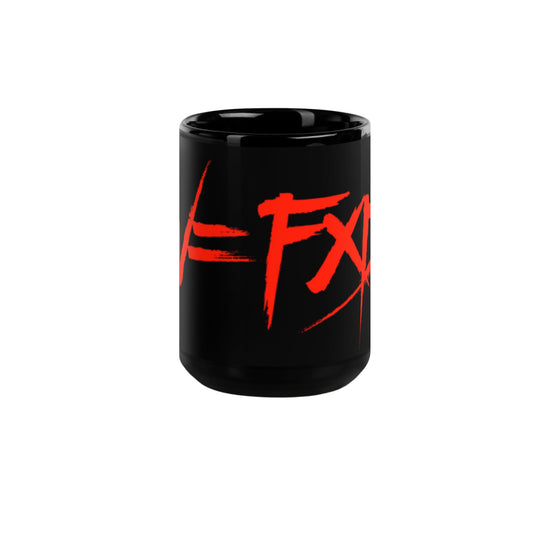 W=FXD Black Glossy Mug