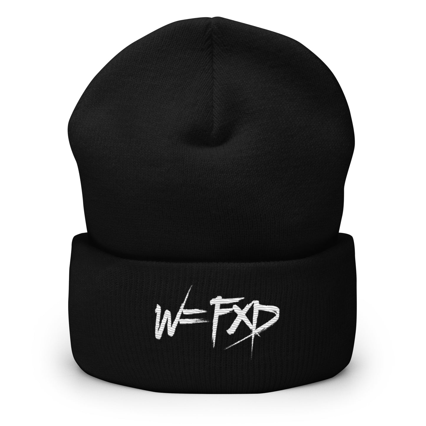 W=FXD Black Cuffed Beanie