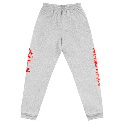 W=FXD Red Purple Unisex Black Joggers