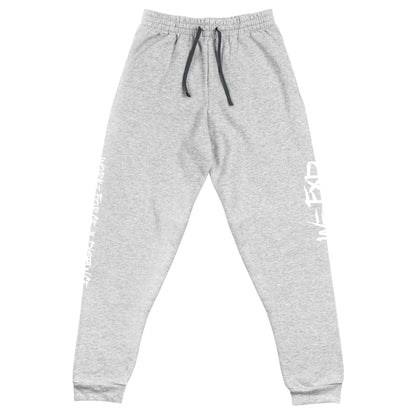 W=FXD White Unisex Black Joggers