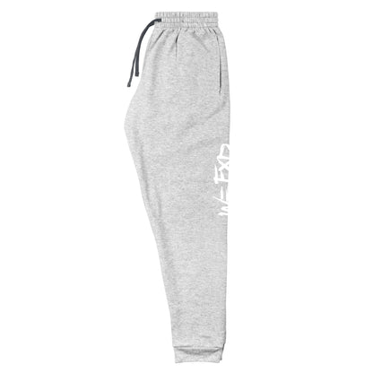 W=FXD White Unisex Black Joggers