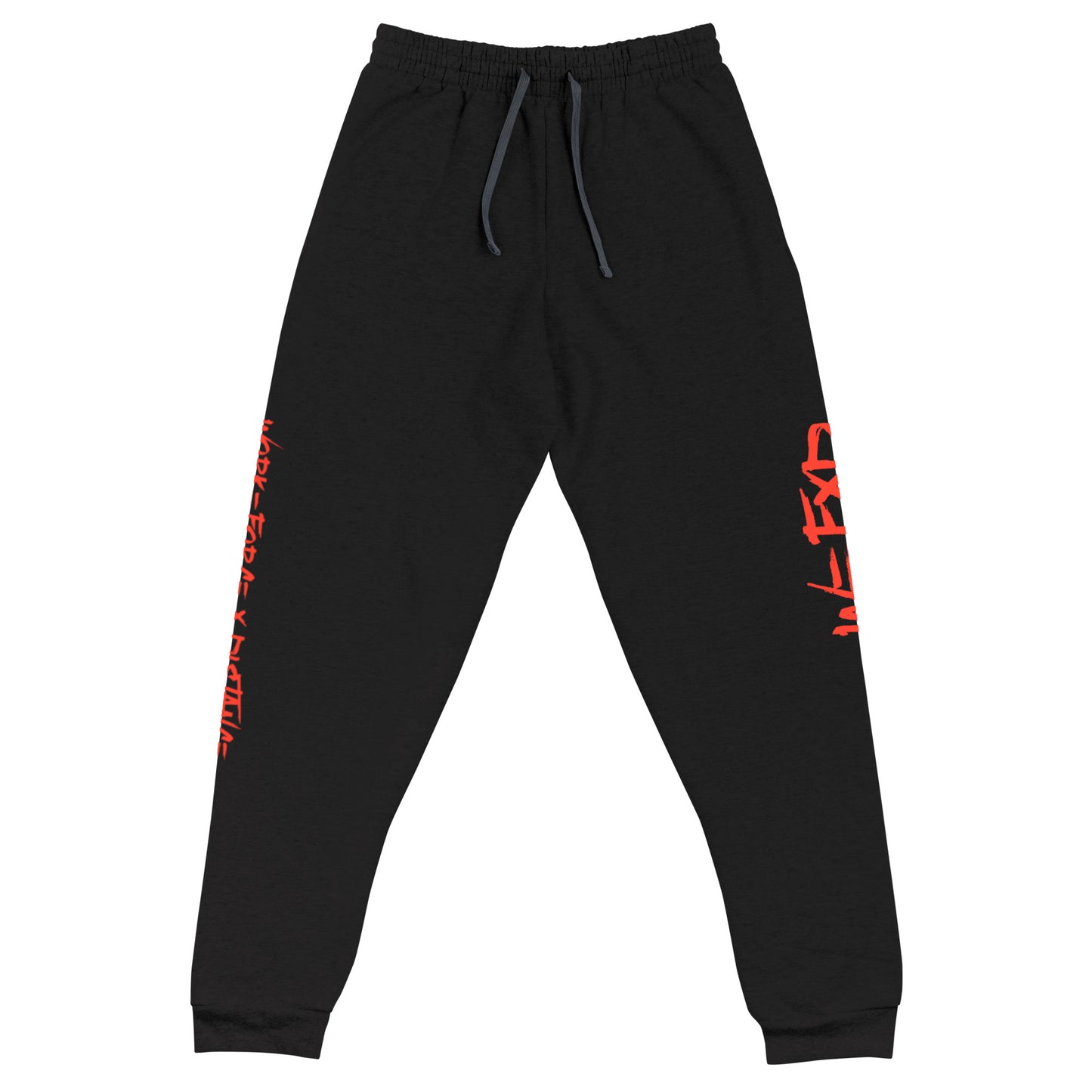 W=FXD Red Purple Unisex Black Joggers