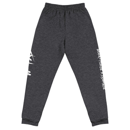 W=FXD White Unisex Black Joggers