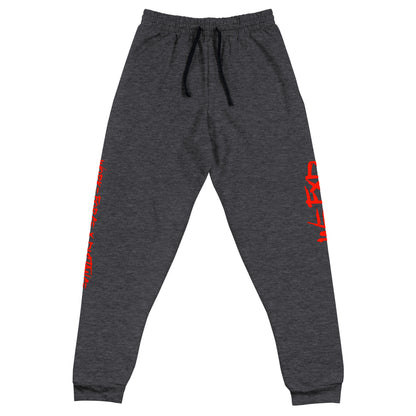 W=FXD Red Purple Unisex Black Joggers