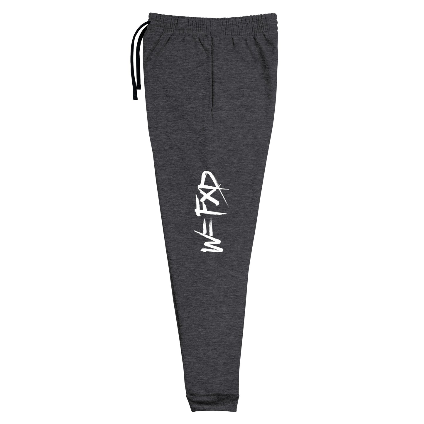 W=FXD White Unisex Black Joggers