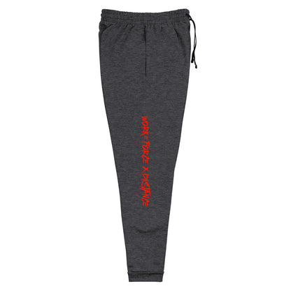 W=FXD Red Purple Unisex Black Joggers