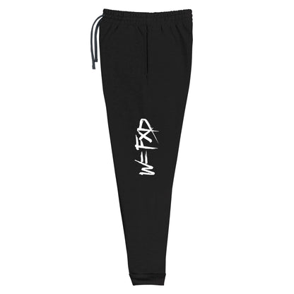 W=FXD White Unisex Black Joggers