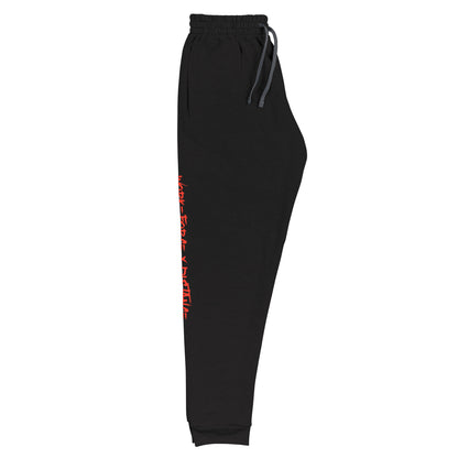 W=FXD Red Purple Unisex Black Joggers