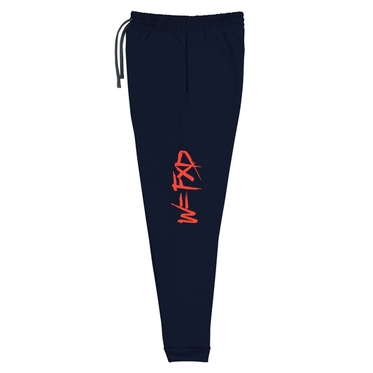 W=FXD Red Purple Unisex Black Joggers